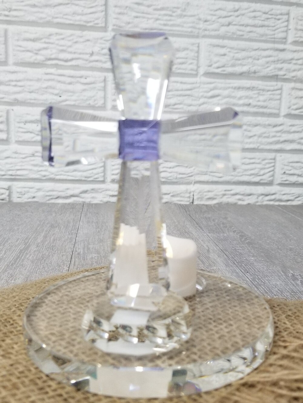 Crystal Cross Tealight Holder - Picture 9 of 11
